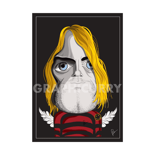 Kurt Cobain Laminate Graphicurry