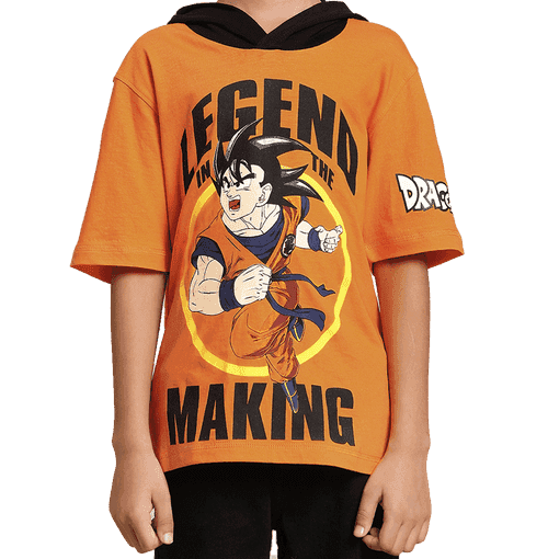 Dragon Ball 142 Flame Orange Kids T Shirt