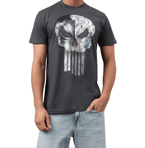 Punisher 3484 Ebony Mens T Shirt