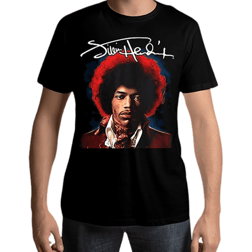 Jimi Hendrix Both Sides Of The Sky Black T Shirt