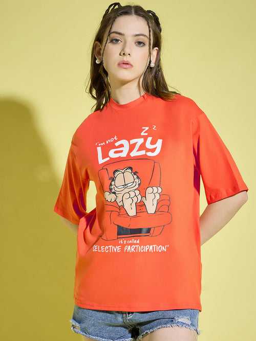 Cotton Oversized Baggy Fit Drop Shoulder Half Sleeve Women T-Shirts-3396-3400