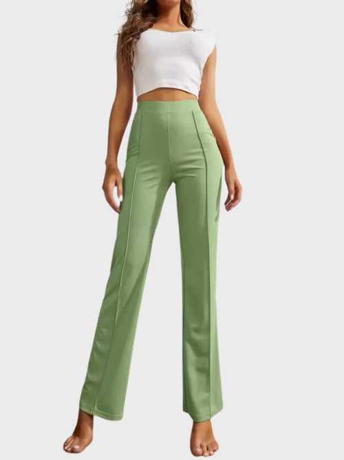 Lycra Full Length Women Trouser Pant-3118