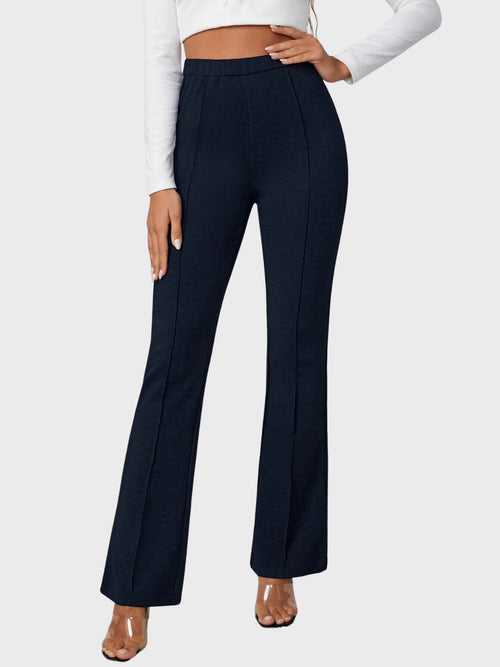 Lycra Full Length Women Trouser Pant-3115