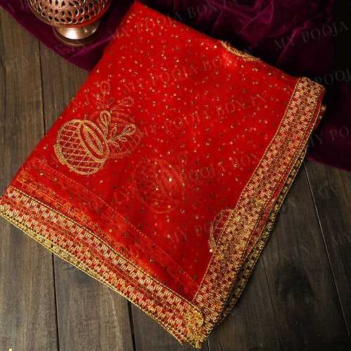 Gorgeous Red Mata Rani Chunri