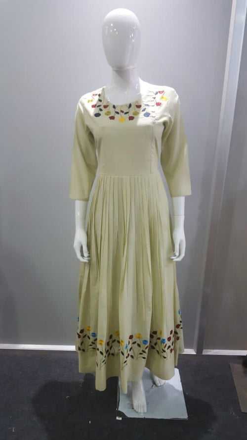 Light Rayon Green Gown