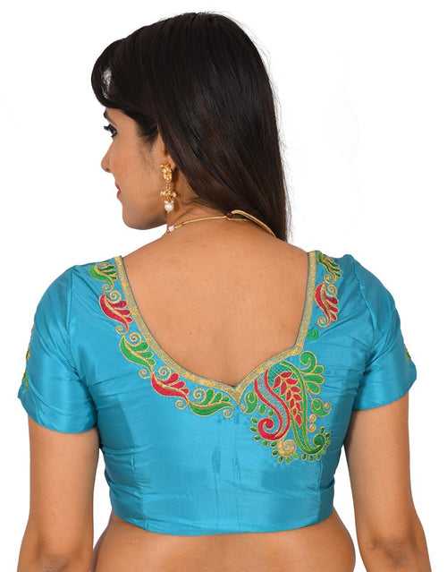 Embroidery Blouse Blue