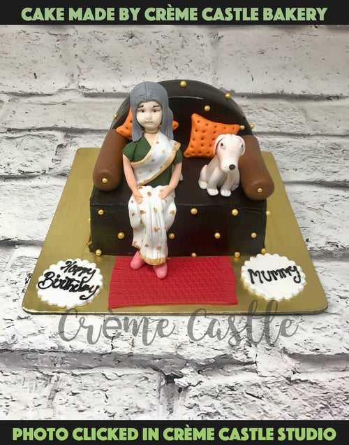 Granny Doggy Design Cake