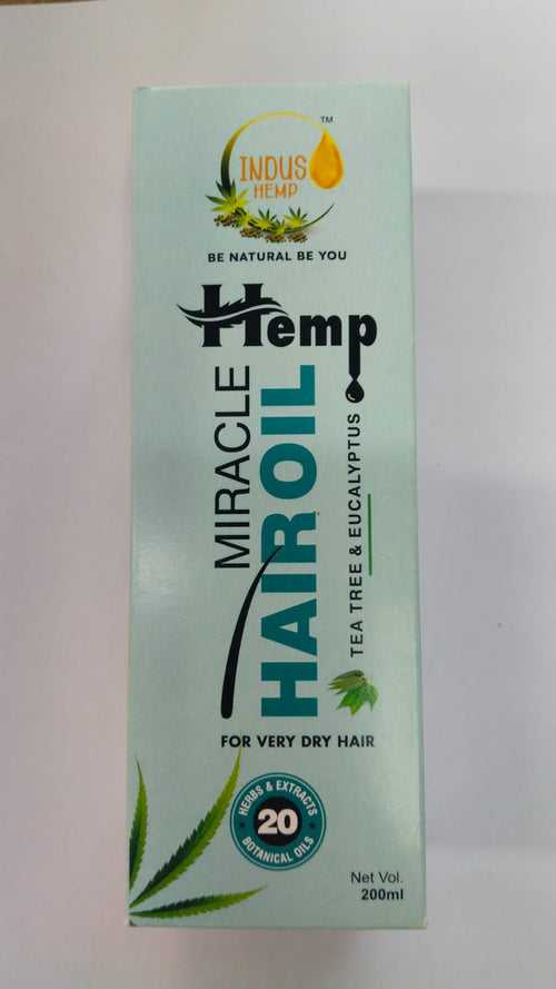 Organic Hemp miracle hair oil Tea Tree & Eclyptus 200ml