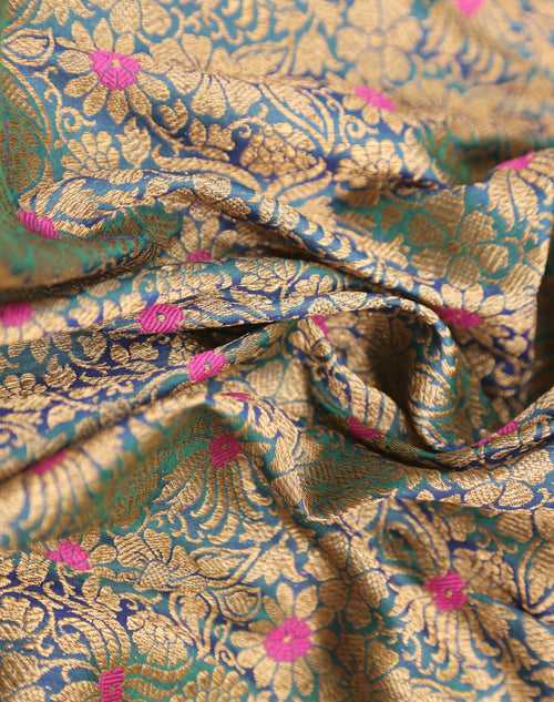 Signoraa Green Silk With Antique Weaving - PMT011069