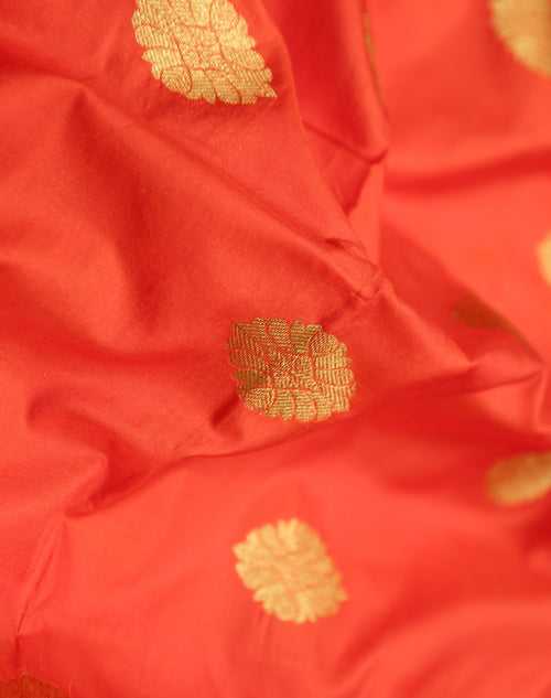 Signoraa Red Silk With Zari Butti - PMT011829