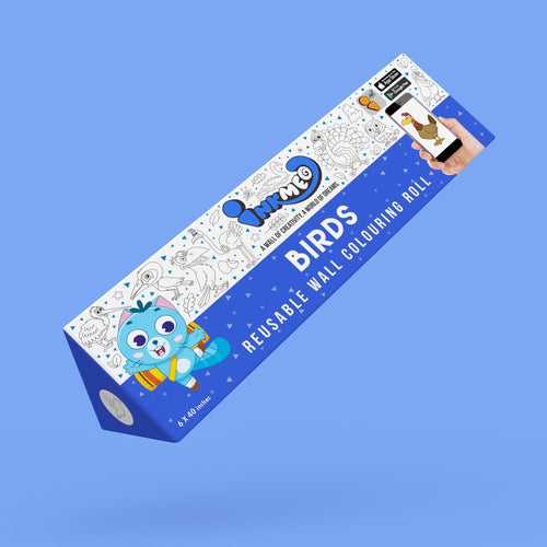 Birds Reusable Wall Colouring Roll (6 Inch)-AR Interactive Learning
