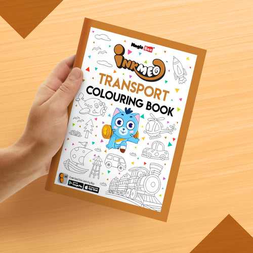 Transport Reusable Colouring Books for kids-Enhanced Learning with AR