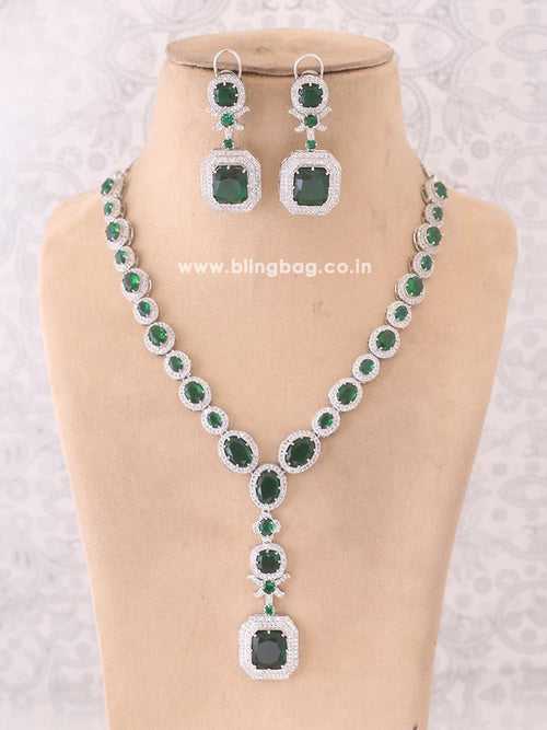 Emerald Aadrian Zirconia Jewellery Set