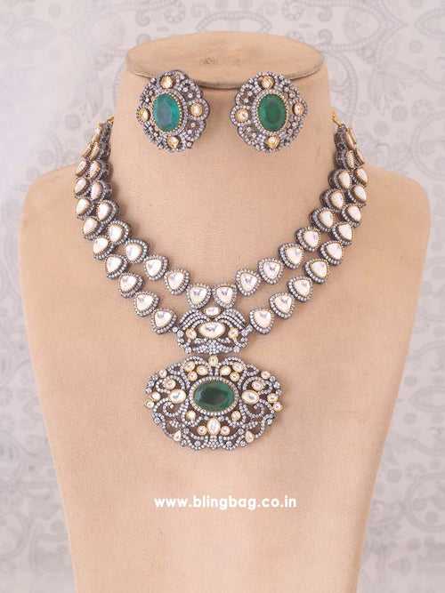 Emerald Benisha Zirconia Jewellery Set