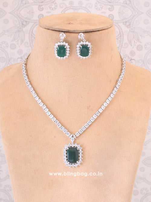 Emerald Kaitlyn Zirconia Jewellery Set
