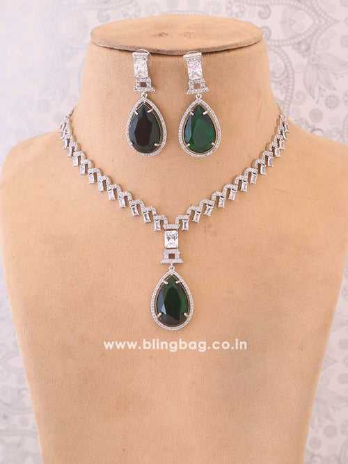 Emerald Xandra Zirconia Jewellery Set