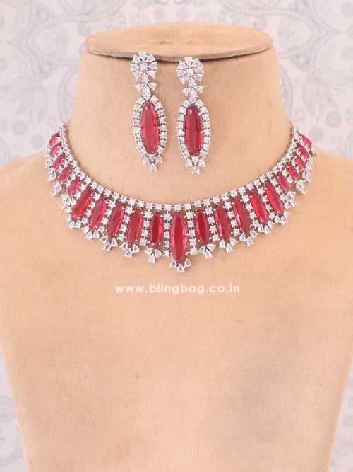 Ruby Adie Zirconia Jewellery Set