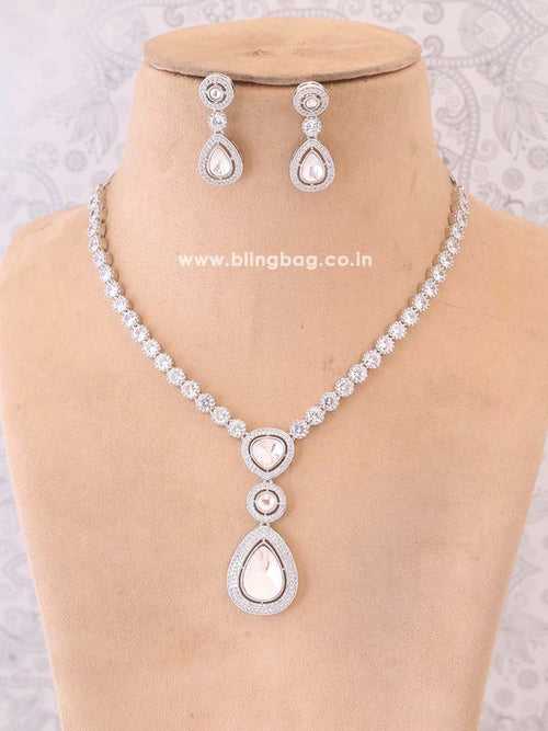 Silver Belen Zirconia Jewellery Set