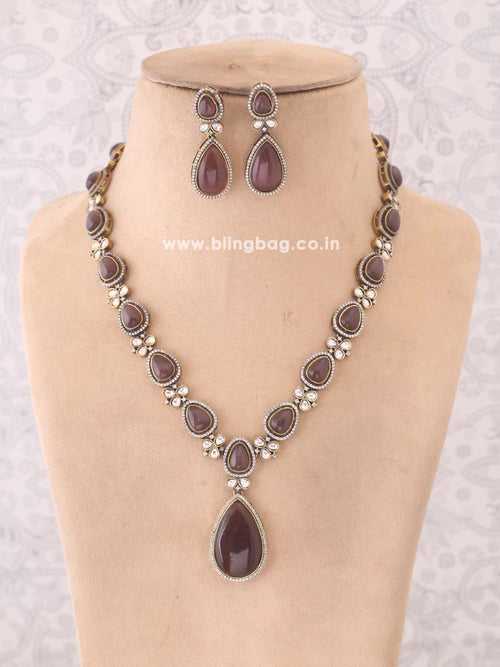 Wine Beny Zirconia Jewellery Set