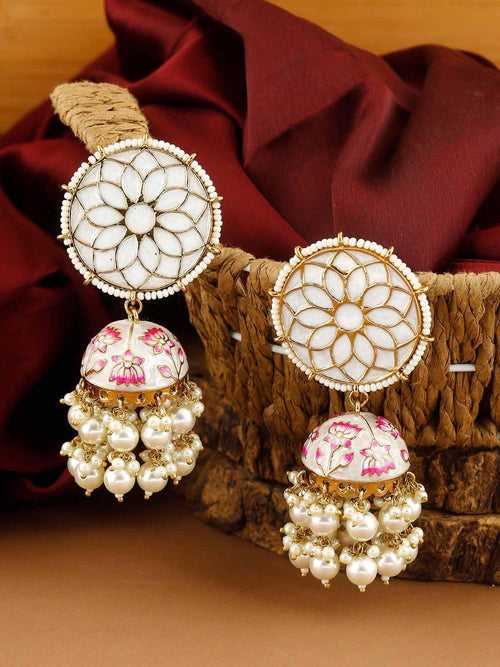 Ivory Gamini Jhumkis