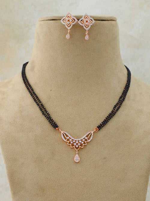 Rosegold Nur Mangalsutra Set