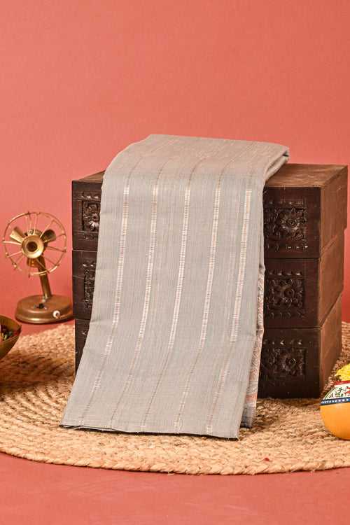 Grey Linen Kanchipurams