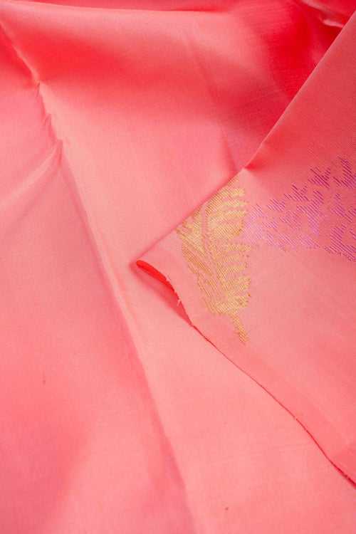 Baby Pink Kanchipuram Silk Saree