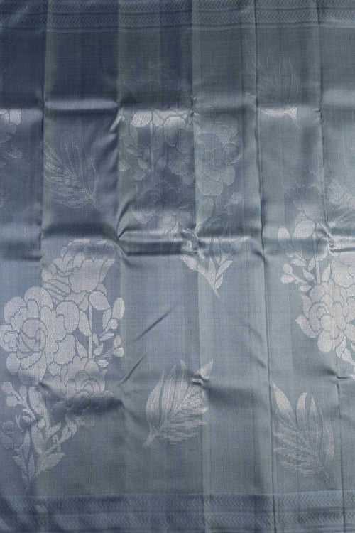 Grey Kanchipuram Silk Saree