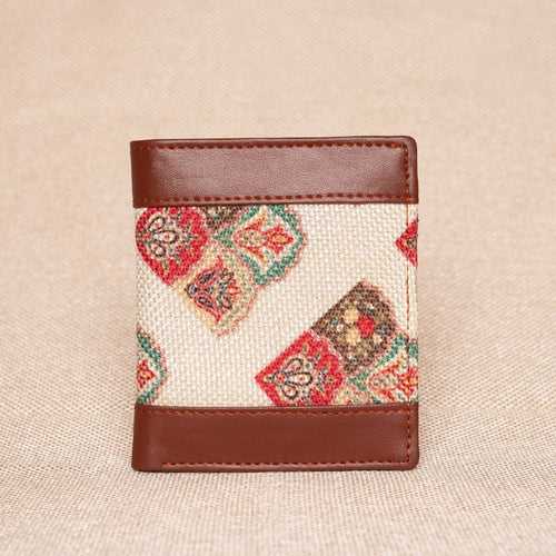 SeaShell Motif Double Sided Sleek Wallet