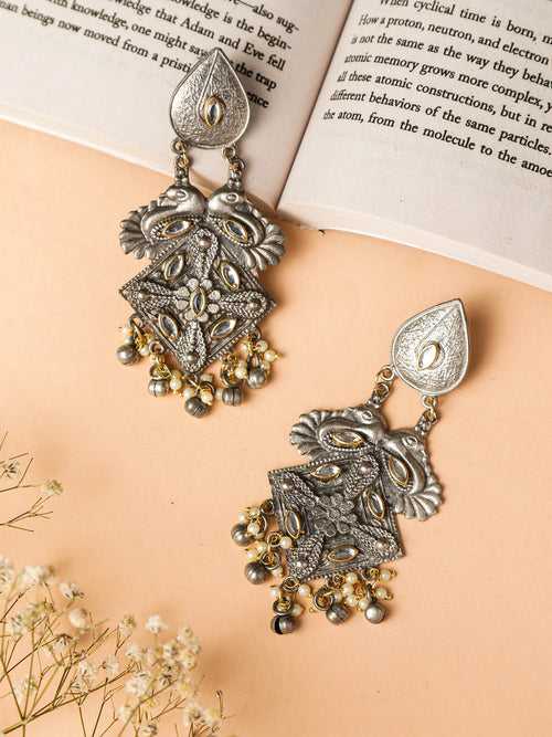 The White Stone Artistry Earrings