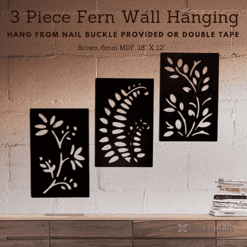3 Piece Fern Wall Hanging
