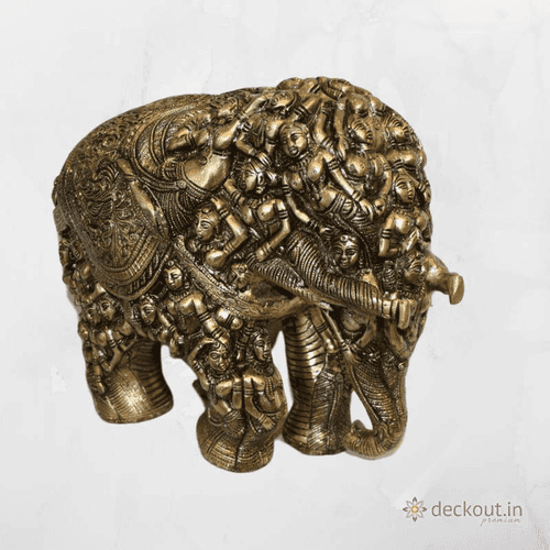 Carved Brass Elephant