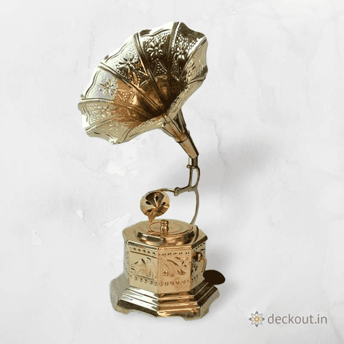 Brass Gramophone Miniature