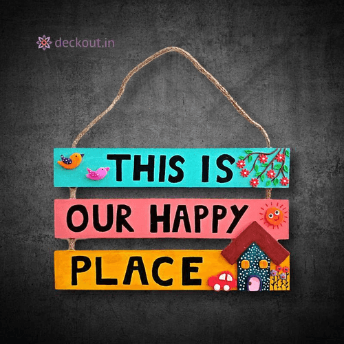 Happy Place Wall Plate