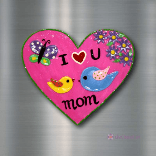 Love You Mom - Fridge Magnet