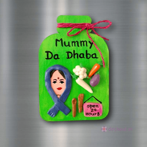 Mummy Da Dhaba - Fridge Magnet