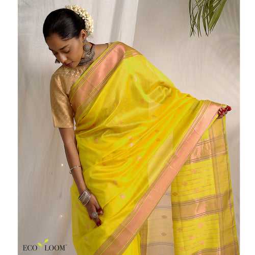 Kanaktaal Ecoloom Silk Cotton Saree