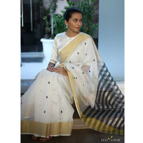 Madhubala Silk Cotton Handwoven Saree