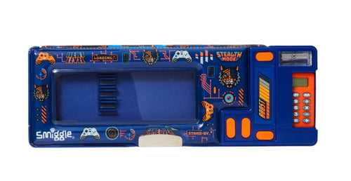 Smiggle Hey There Collection Pencil Case Pop Out Navy