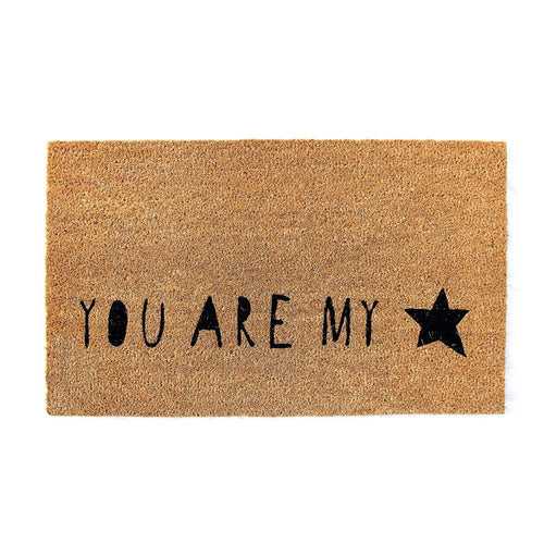 OnlyMat You are my Star - Printed Coir Doormat