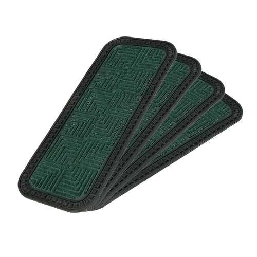 OnlyMat Stylish GREEN 25cm x 60cm Anti-Slip Step and Stair Mats with Anti-Slip Backing