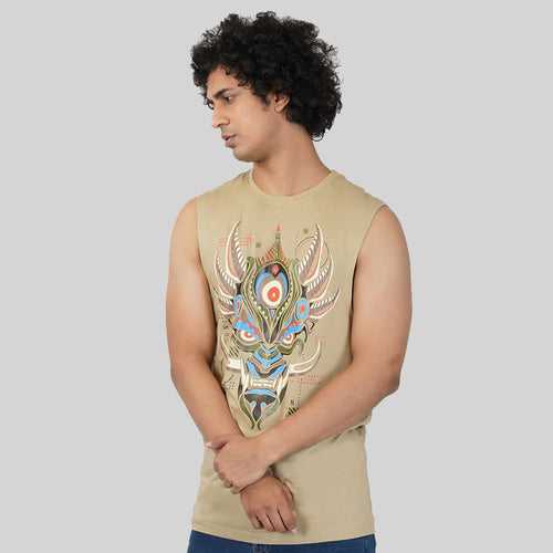 Oni Men Sleeveless Cottton T-shirt