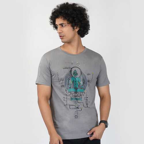 Tantrik Round Neck Half Sleeve T-Shirt