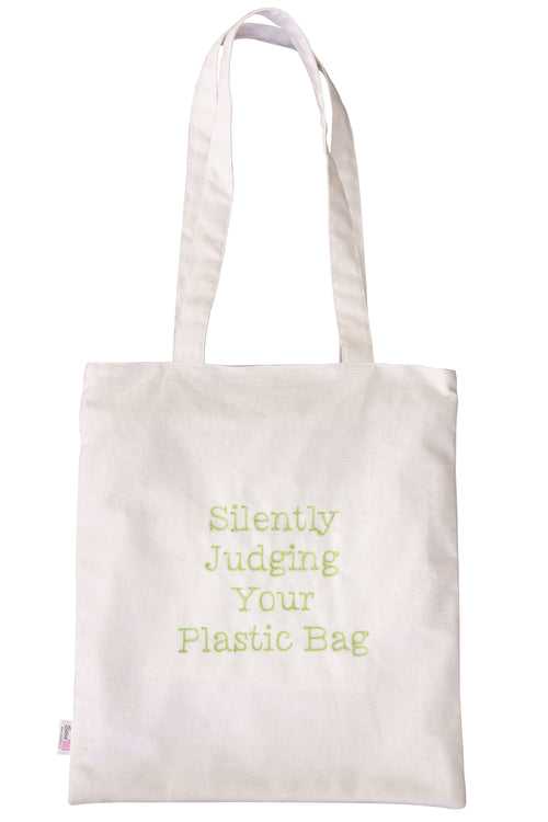 Say No To Plastic Cotton Tote Bag