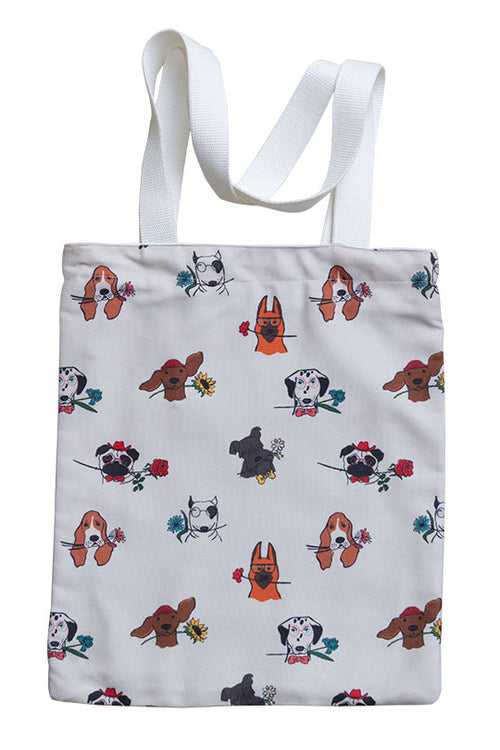 Dogaholic Canvas Tote Bag