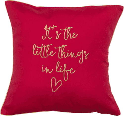 Little Things (Red) Cushion Cover