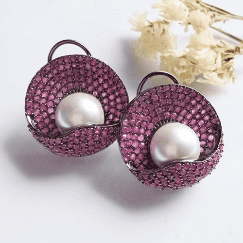 Pink Shell Earrings