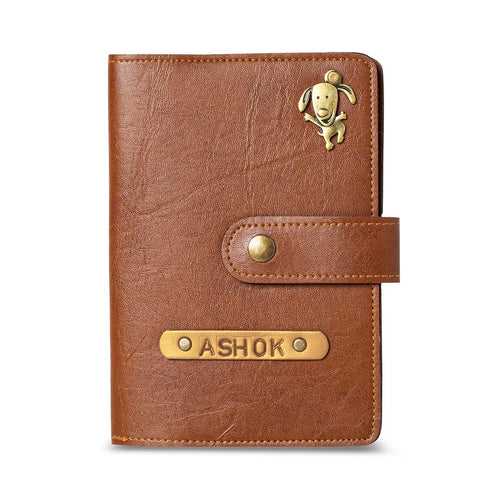 Personalised Passport Cover with Button