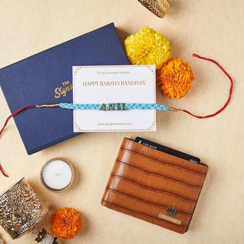 Personalized Rakhi Gift With Set for Brother