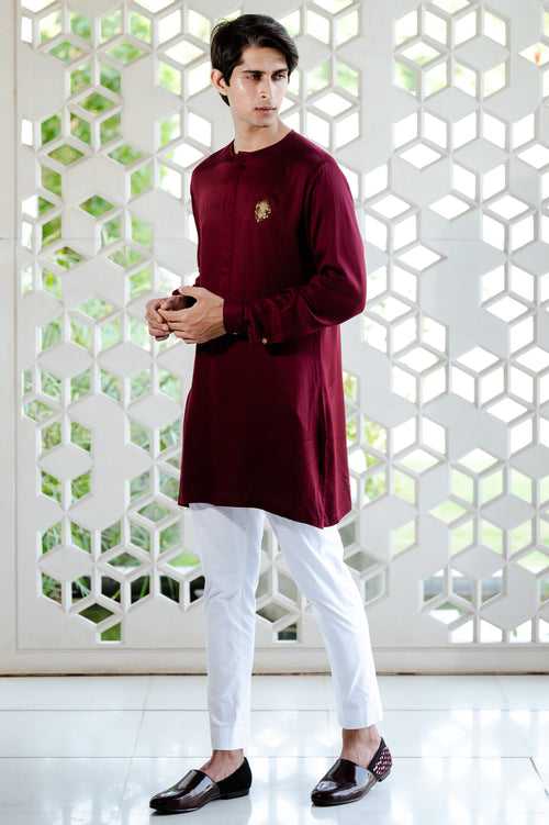 Classic Maroon Kurta Set